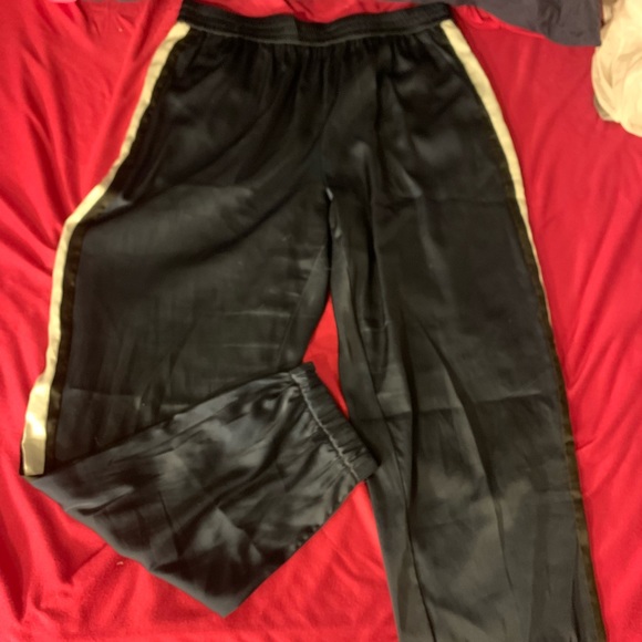 Zara silky navy joggers - Picture 1 of 2